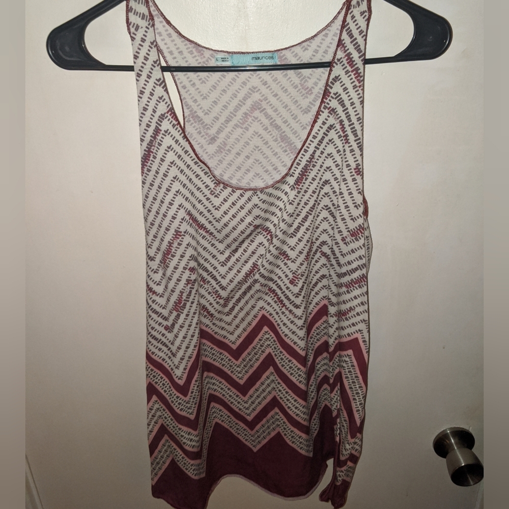 Tank w/pattern- Maurices L